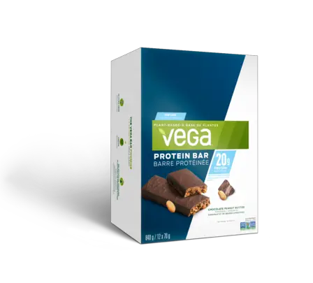 Vega 20 g Protein Bar Chocolate Peanut Butter Box of 12