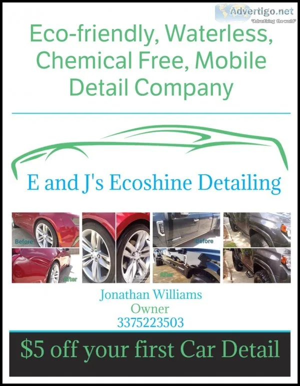 E and J s EcoShine Detailing