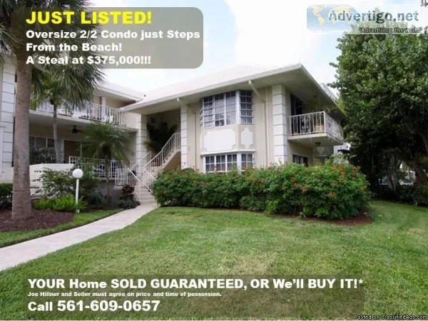 Oversize 22 Condo just Steps From the Beach