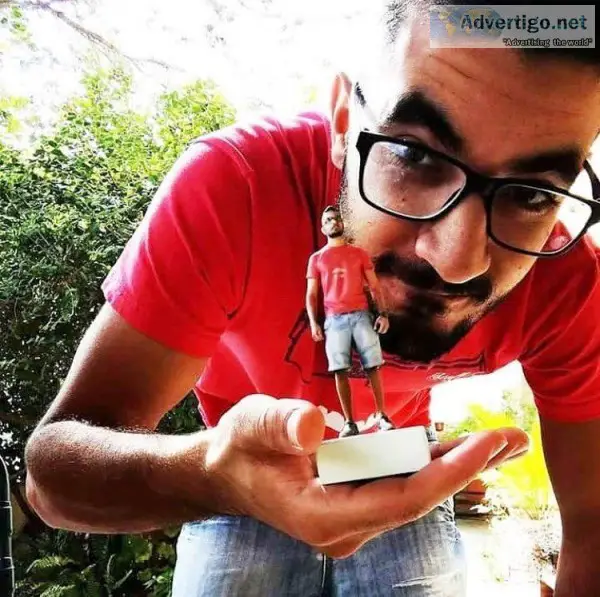 Custom 3D printed human replica dolls