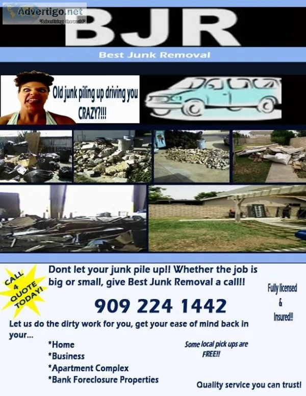 Best Junk Removal - Inland Empire - SO.CAL. - WE HAUL AWAY DEBRI