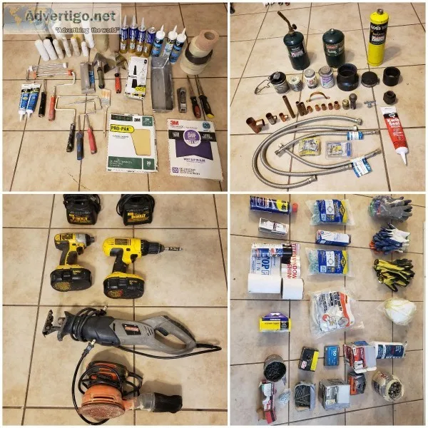 Hand tools power tools and supplies