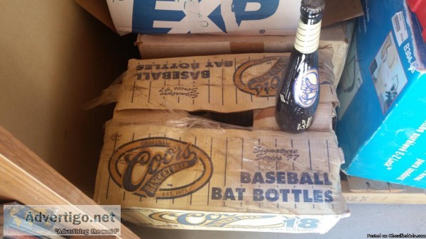 COORS BASEBALL BAT BOTTLES