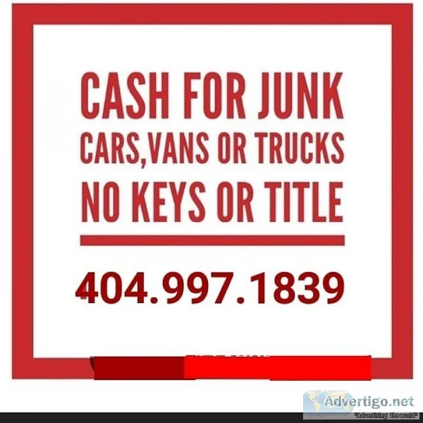 Cash f o r junk cars