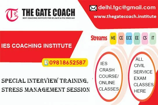 Best coaching institute for IES exam in India