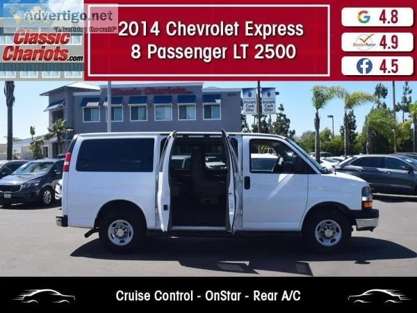 Used 2014 Chevrolet Express 8 Passenger LT 2500 for Sale in San 