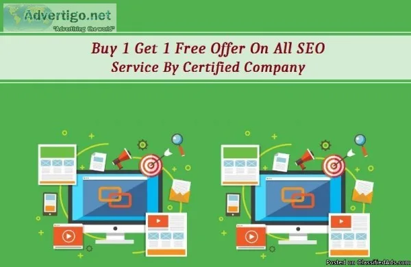 Buy 1 Get 1 Free Offer On All SEO Service By Certified Company