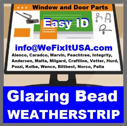 Glazing Bead For Aluminum Vinyl Wood Clad Windows and Doors