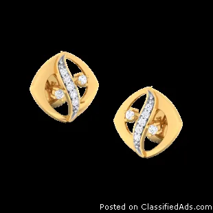 Diamond Earrings Online India - Carat Pearl