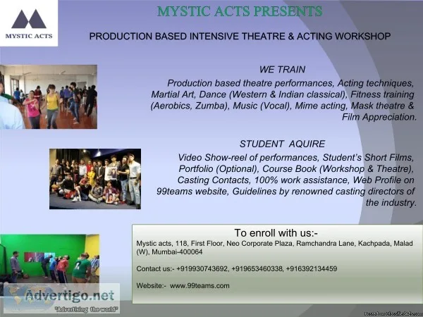 Acting and Theatre workshop with Mystic Acts