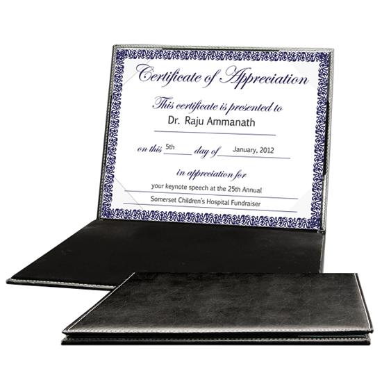 Buy Diploma Folder Leather Certificate Holder Padded Certificate