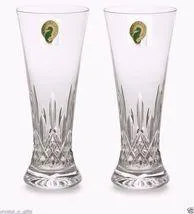 Waterford Lismore Pilsner Glasses Pair Brand New in Box