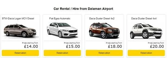 Rent a Car Dalaman Airport  Dalamanhirecars.com