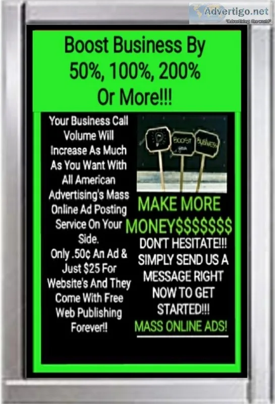 Get More Business Calls Starting Tomorrow With Our .50&cent Onli