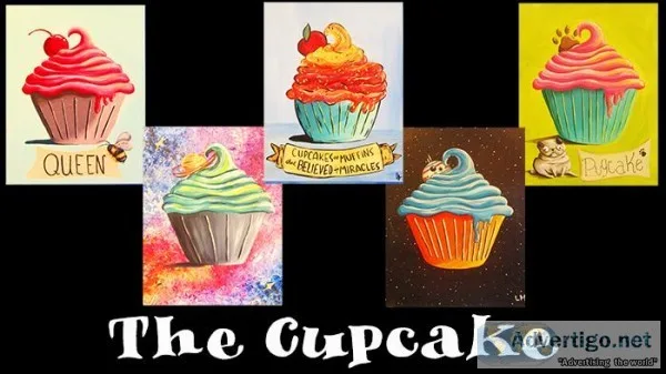 Folsom Paint and Sip 712  &quotCupcake&quot (5 OFF)