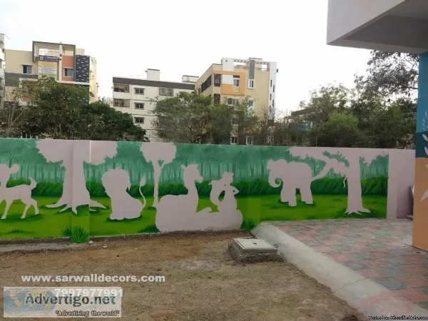Animals themes wall painting in Hyderabad