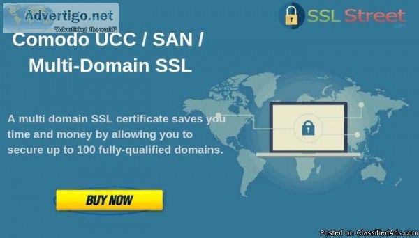 Get Comodo UCC  SAN  Multi-Domain SSL Certificate At 60 For 1 Ye