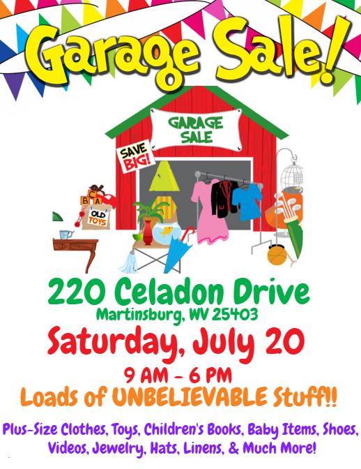 LOADS OF UNBELIEVABLE STUFF  SATURDAY JULY 20   9AM-6PM