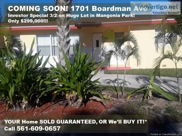 Investor Special 32 on Huge Lot in Mangonia Park