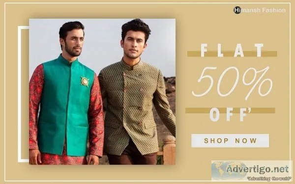 Buy Mens Brown Blue Waistcoat Online At Himansh Fashion