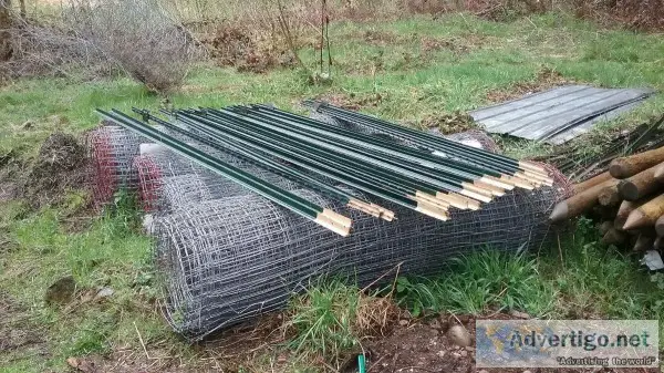 fence and poles for sale