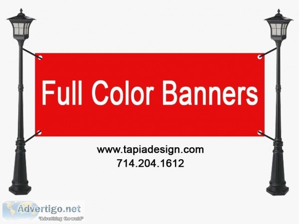 Full color Banners printing services