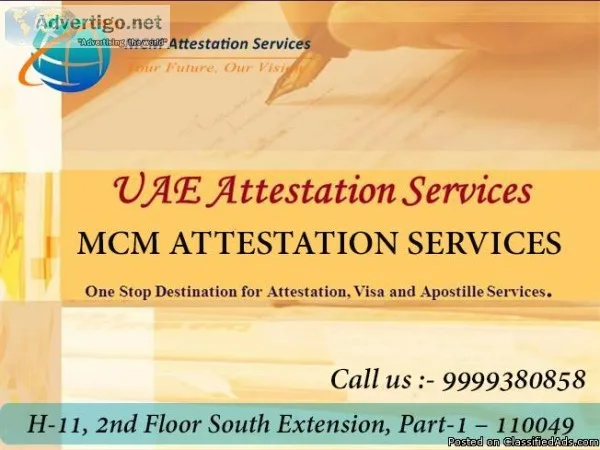 MCM Attestation Services Providing Top UAE Attestation Services 