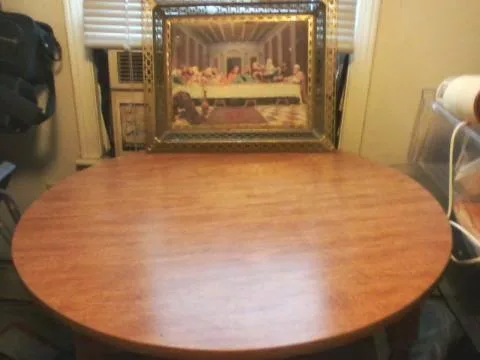 solid wood table