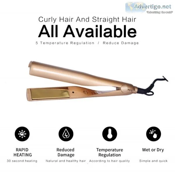 meiduojiao 2019 new straight hair artifact roll straight dual-pu