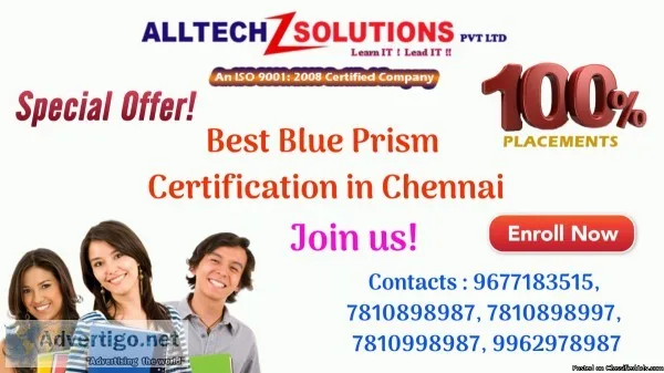 Best Blue Prism Certification in Chennai  Blue Prism Certificati