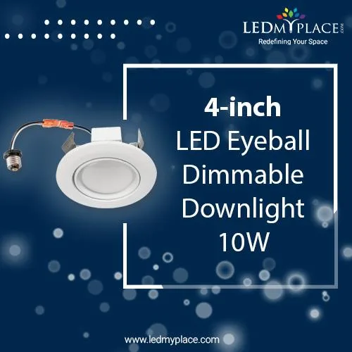 4 Inch Dimmable LED Downlights - 10W Retrofit CRI 90