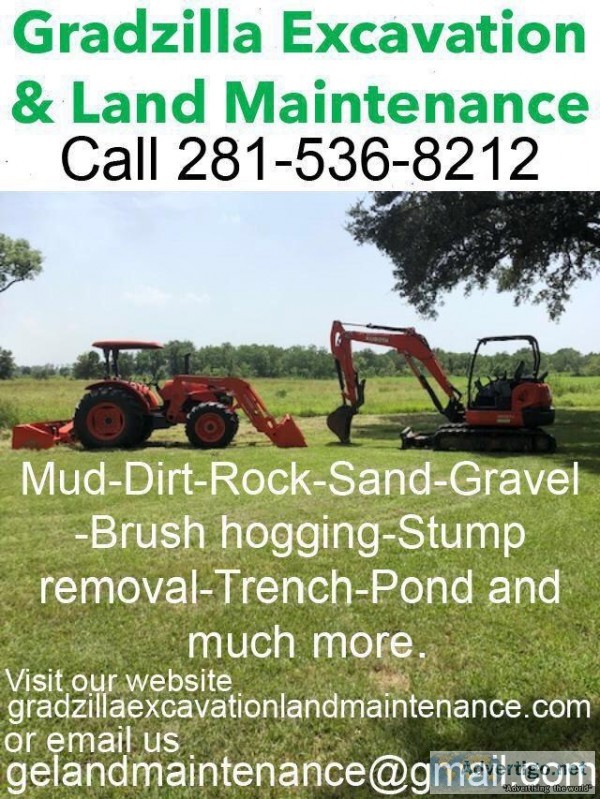 Excavation and land maintenance