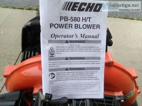 echo back pack leave blower