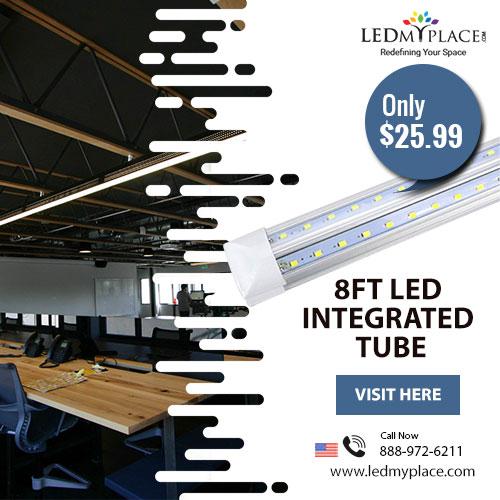 Use 5000k 8ft LED Integrated Tubes for Better Illumination