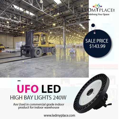 Manage Gyms Lighting by Installing High Bay LED UFO Lights 240W