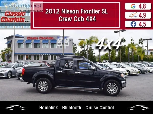 Used 2012 Nissan Frontier SL Crew Cab 4X4 for Sale in San Diego 