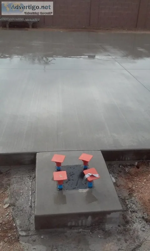Basketball courts slabs