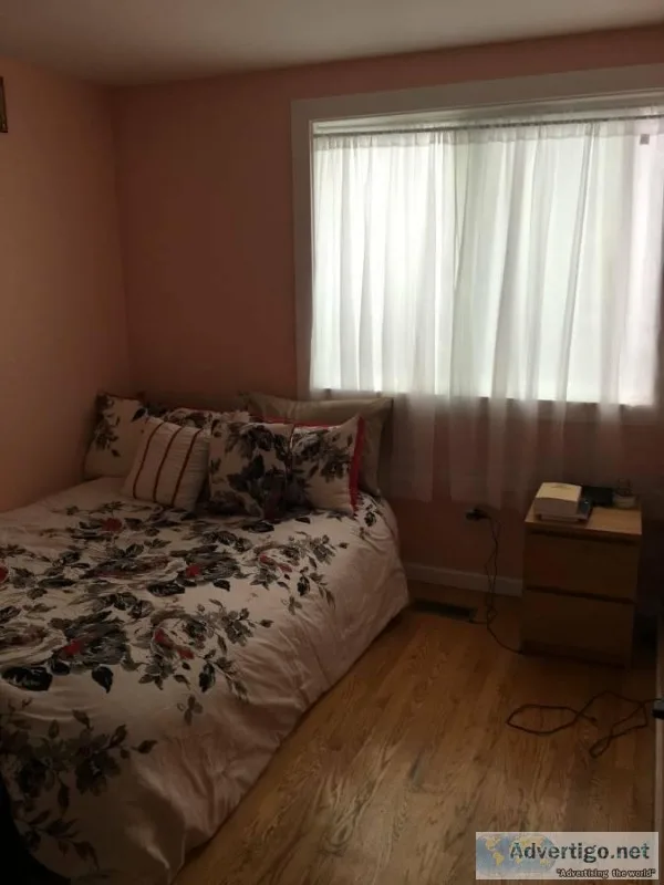 Bedroom with shared bathroom
