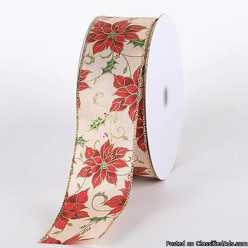 Christmas Ribbon ( 1-12 Inch x 10 Yards )