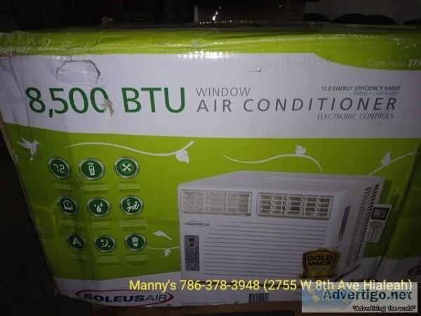 Soleus 8000 BTU Window Air Conditioner 110 Volts Like New 3 Mont