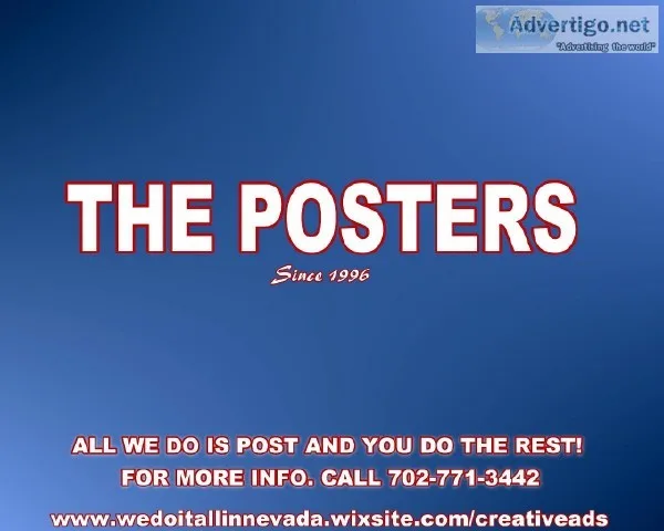 We post and advertise your business locally and worldwide.