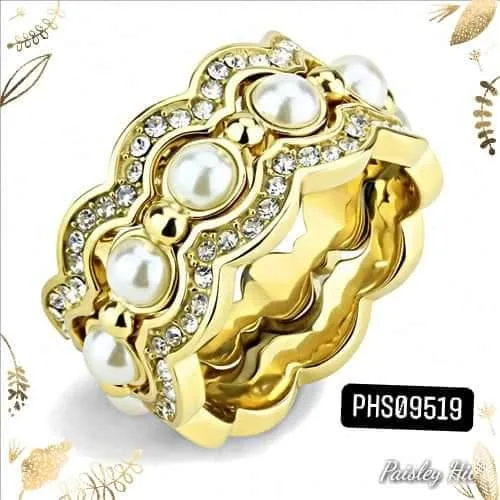 Stainless Steel Three Ring Set