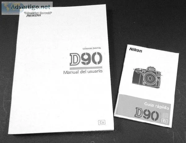 Nikon D90 INSTRUCTION MANUAL and QUICK START GUIDE in Spanish