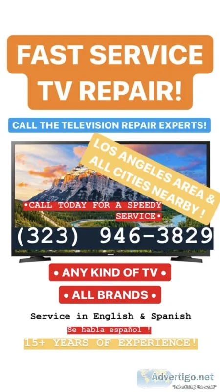 Fast TV repair service