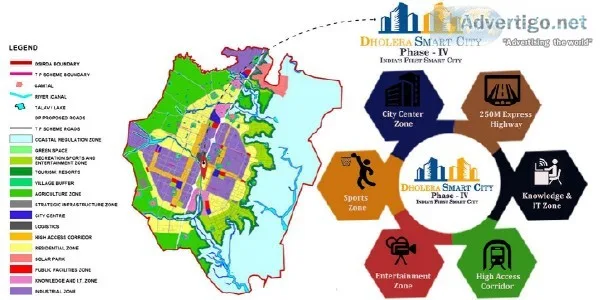 Commercial and Residential property for Sale in Dholera Smart Ci
