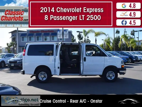 Used 2014 CHEVROLET EXPRESS PASSENGER LT for Sale in San Diego -