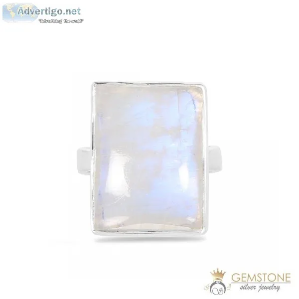 MOONSTONE RING - SQUARED INSTINCT