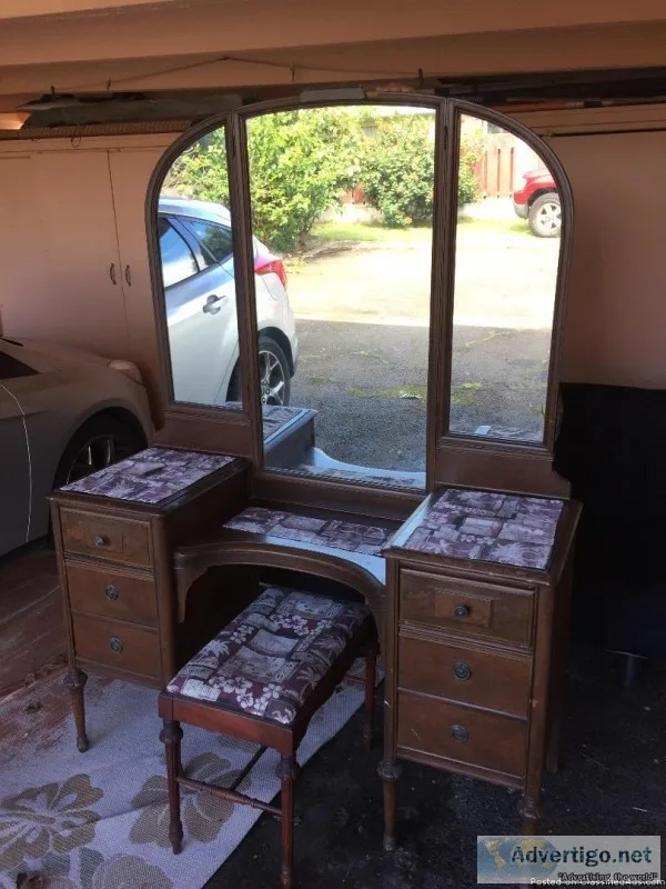 Antique Dresser and Vanity