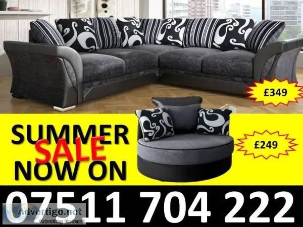 brand new Shannon corner or 32 leather sofas
