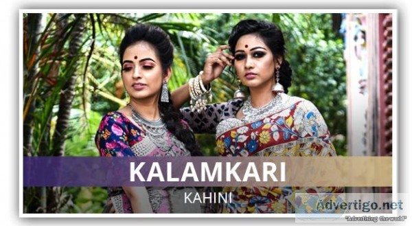 Shop for Kalamkari Saree Online in India  Uttariya